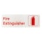 Alpine Industries Fire Extinguisher Sign, 3x9, PK15 ALPSGN-34-15pk - alternate 1